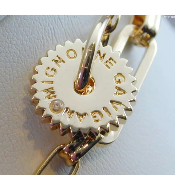 Mignonne Gavigan LUNA Charm Necklace 14K gold Plated  Pearl Boho Crystal NWT - Picture 4 of 7